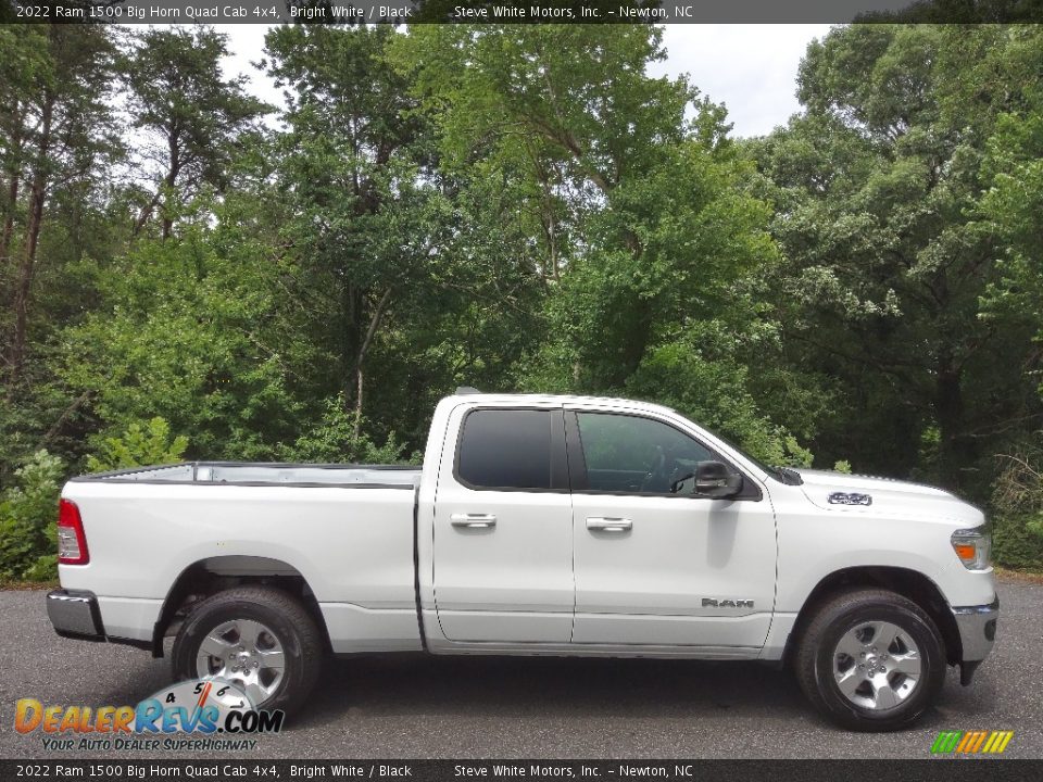 Bright White 2022 Ram 1500 Big Horn Quad Cab 4x4 Photo #5