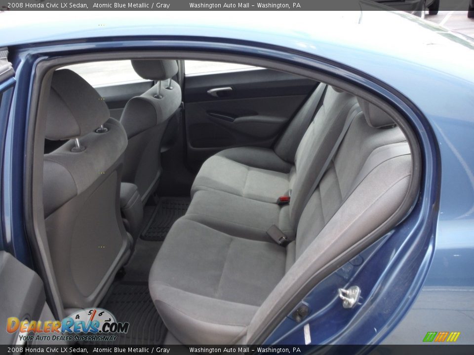 2008 Honda Civic LX Sedan Atomic Blue Metallic / Gray Photo #17