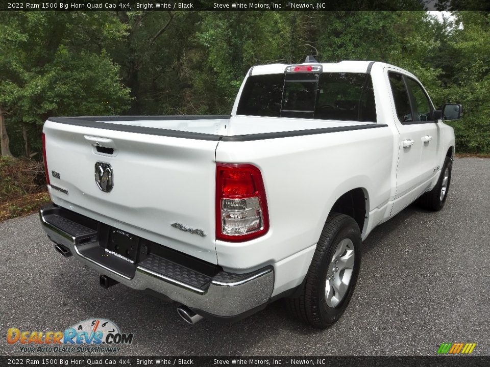 2022 Ram 1500 Big Horn Quad Cab 4x4 Bright White / Black Photo #6