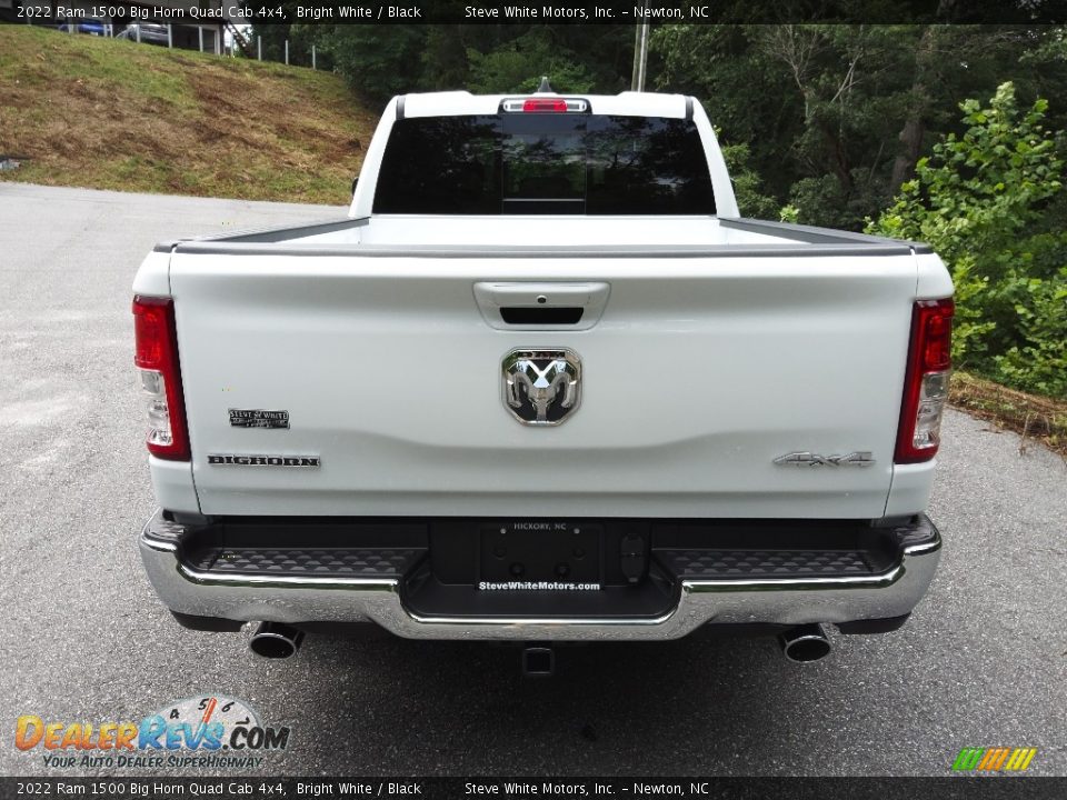 2022 Ram 1500 Big Horn Quad Cab 4x4 Bright White / Black Photo #7