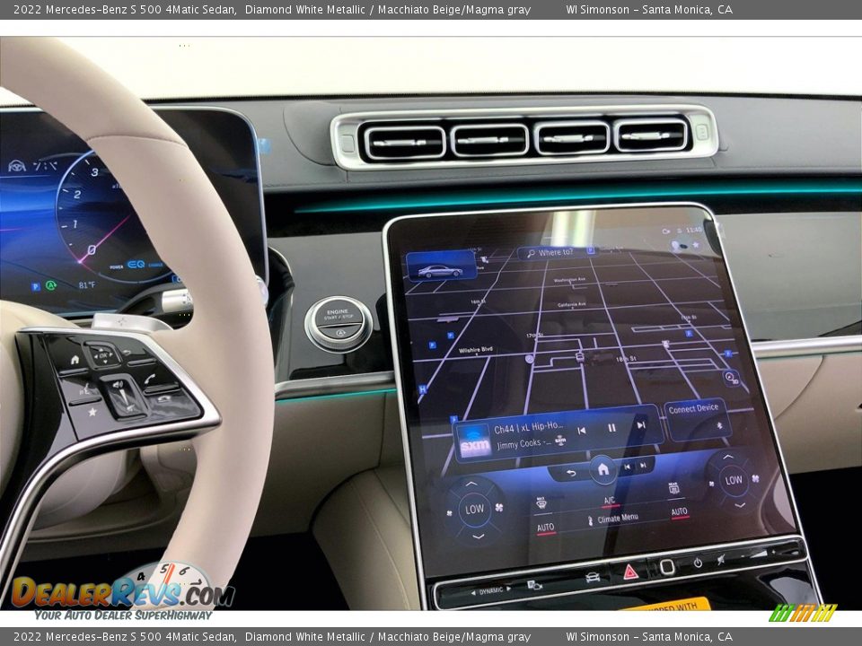 Navigation of 2022 Mercedes-Benz S 500 4Matic Sedan Photo #7