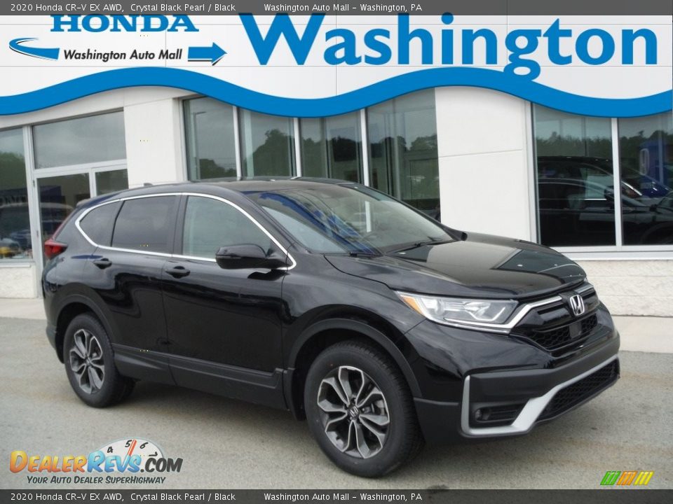 2020 Honda CR-V EX AWD Crystal Black Pearl / Black Photo #1