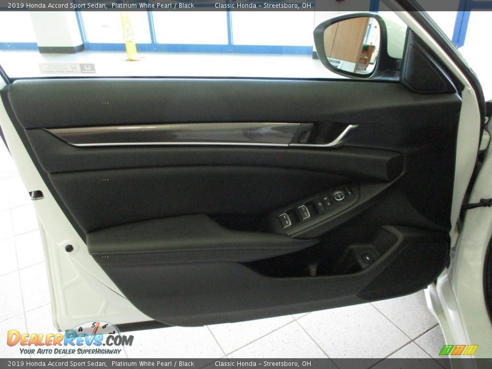 2019 Honda Accord Sport Sedan Platinum White Pearl / Black Photo #25