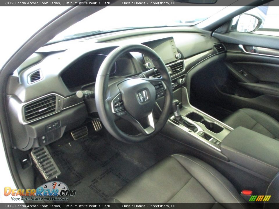 2019 Honda Accord Sport Sedan Platinum White Pearl / Black Photo #26