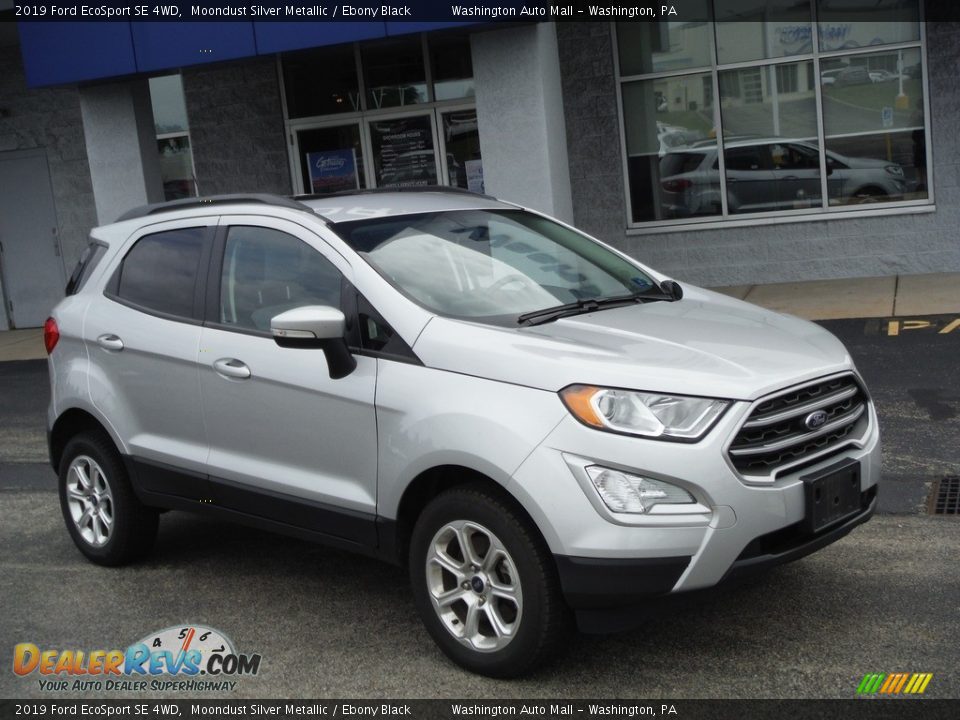 2019 Ford EcoSport SE 4WD Moondust Silver Metallic / Ebony Black Photo #1