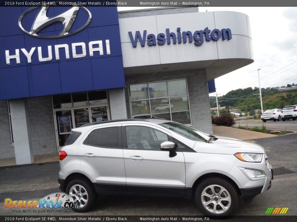 2019 Ford EcoSport SE 4WD Moondust Silver Metallic / Ebony Black Photo #2