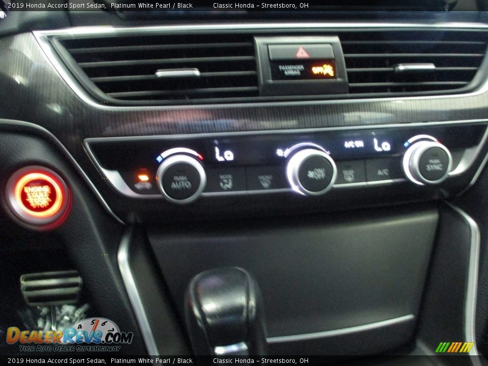 2019 Honda Accord Sport Sedan Platinum White Pearl / Black Photo #34