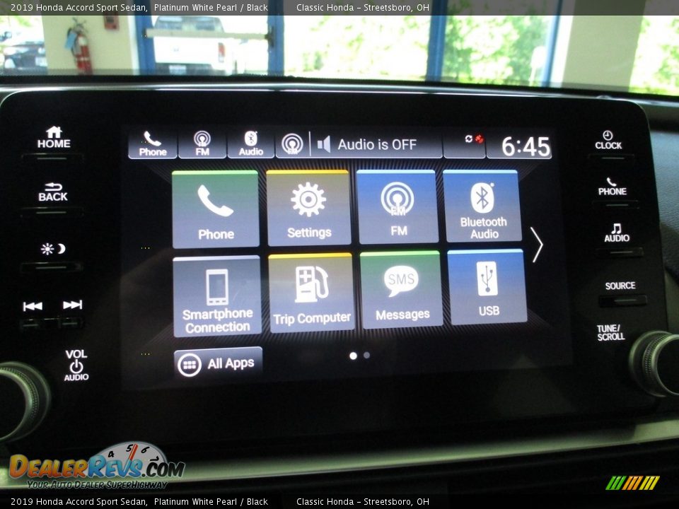 2019 Honda Accord Sport Sedan Platinum White Pearl / Black Photo #35