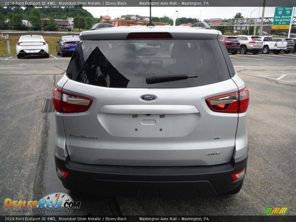 2019 Ford EcoSport SE 4WD Moondust Silver Metallic / Ebony Black Photo #9