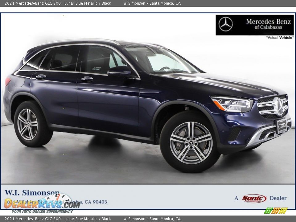 2021 Mercedes-Benz GLC 300 Lunar Blue Metallic / Black Photo #1