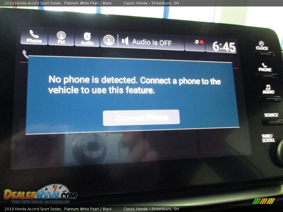 2019 Honda Accord Sport Sedan Platinum White Pearl / Black Photo #36