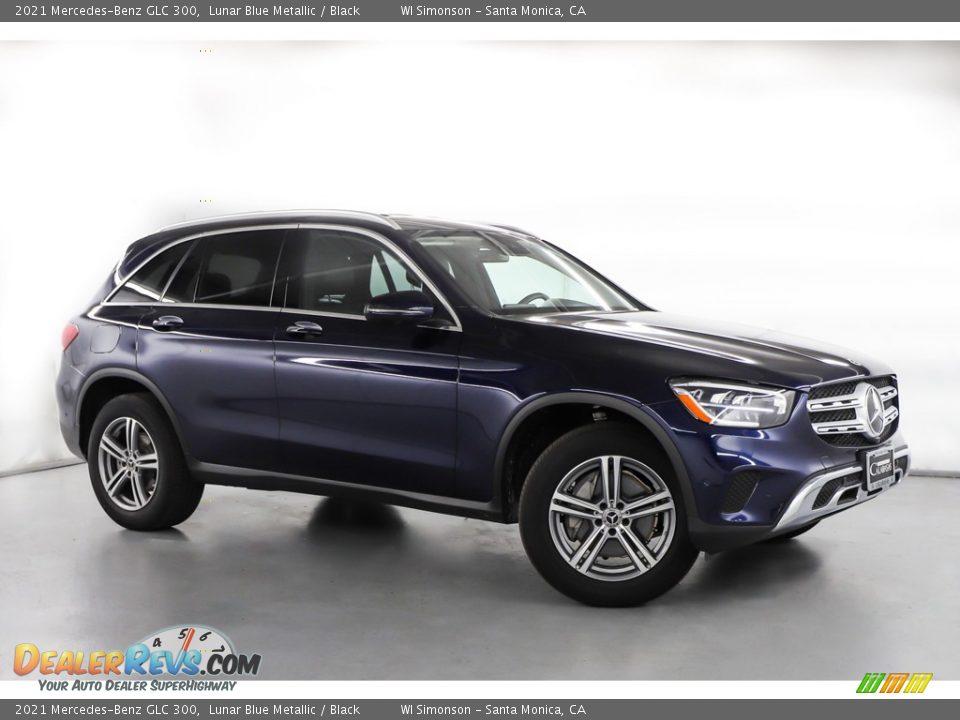 2021 Mercedes-Benz GLC 300 Lunar Blue Metallic / Black Photo #2