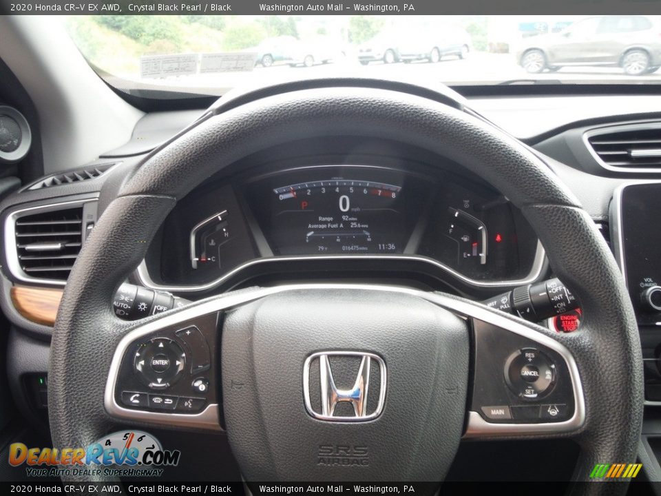 2020 Honda CR-V EX AWD Crystal Black Pearl / Black Photo #25