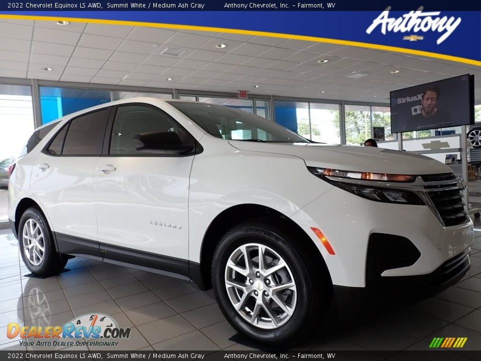2022 Chevrolet Equinox LS AWD Summit White / Medium Ash Gray Photo #1