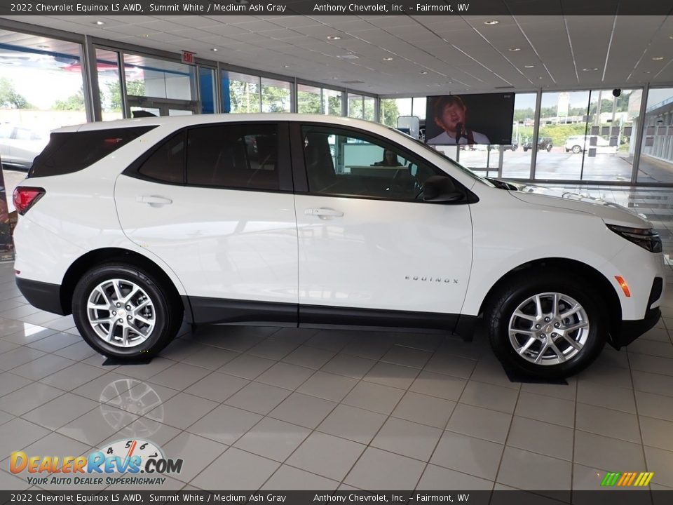 2022 Chevrolet Equinox LS AWD Summit White / Medium Ash Gray Photo #2