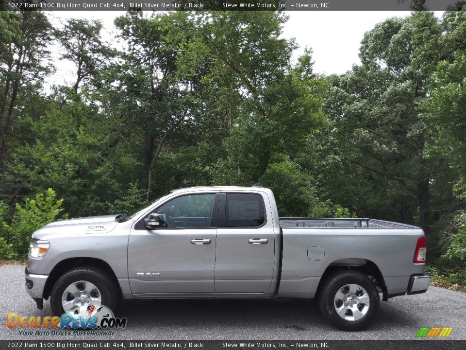 2022 Ram 1500 Big Horn Quad Cab 4x4 Billet Silver Metallic / Black Photo #1