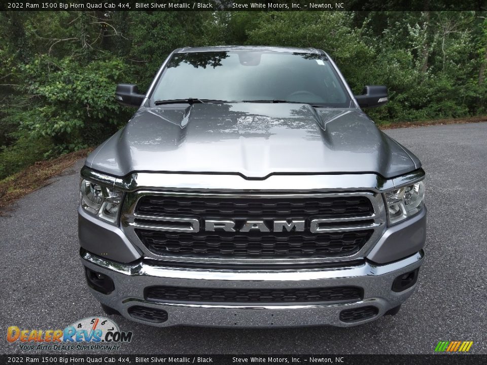 2022 Ram 1500 Big Horn Quad Cab 4x4 Billet Silver Metallic / Black Photo #3