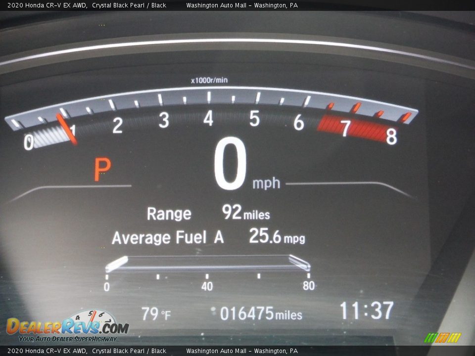 2020 Honda CR-V EX AWD Crystal Black Pearl / Black Photo #35