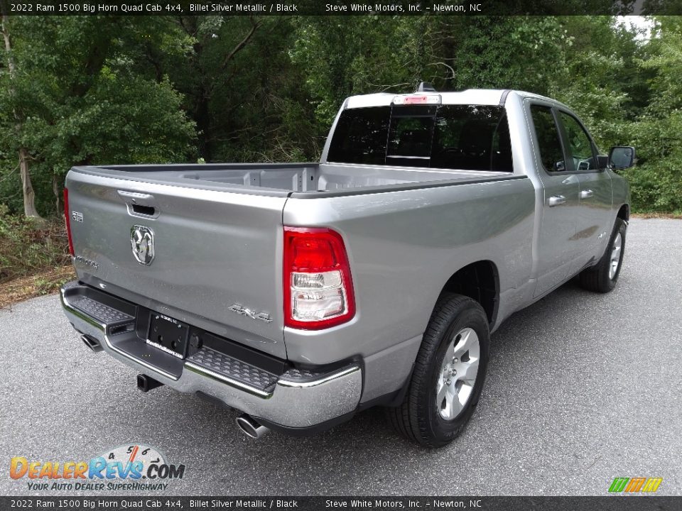 2022 Ram 1500 Big Horn Quad Cab 4x4 Billet Silver Metallic / Black Photo #6