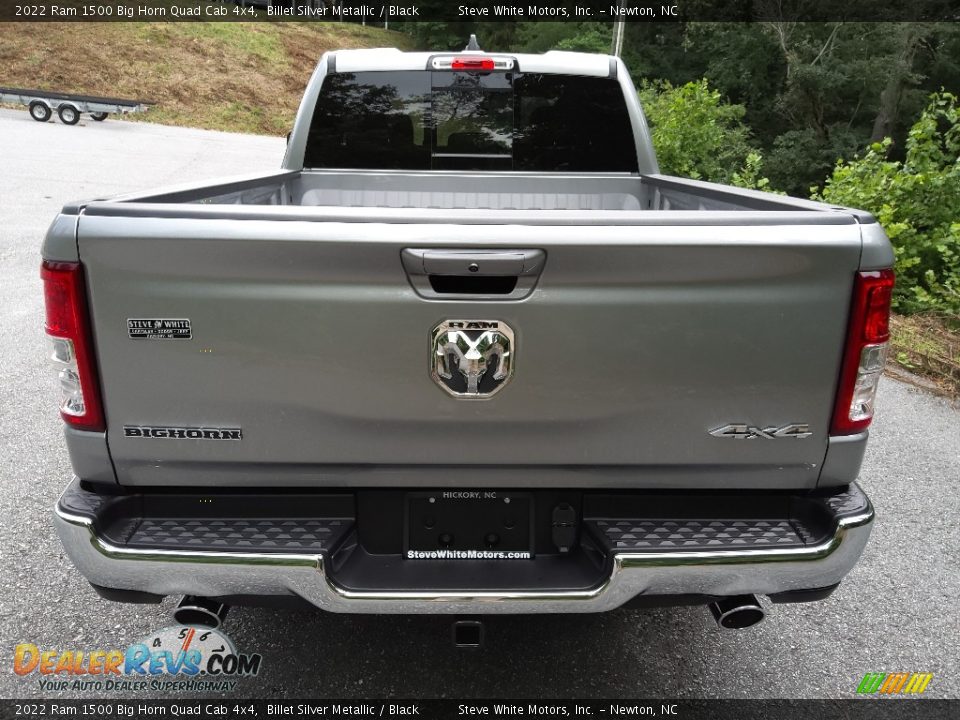 2022 Ram 1500 Big Horn Quad Cab 4x4 Billet Silver Metallic / Black Photo #7