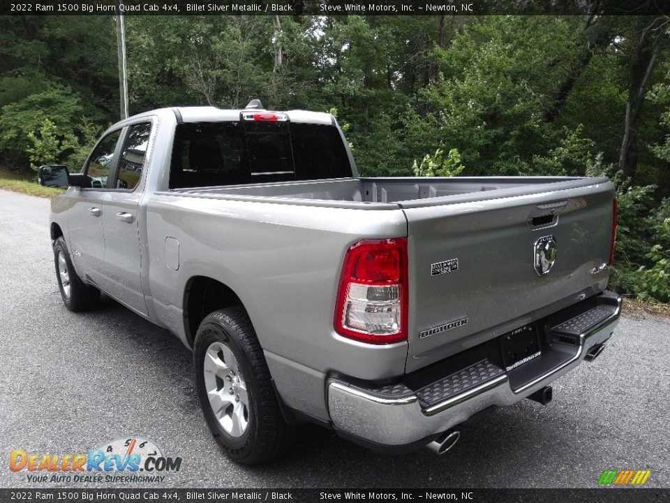 2022 Ram 1500 Big Horn Quad Cab 4x4 Billet Silver Metallic / Black Photo #9