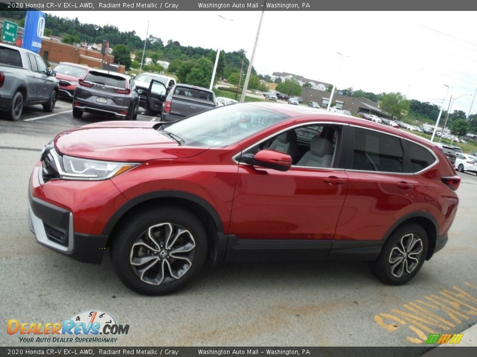 2020 Honda CR-V EX-L AWD Radiant Red Metallic / Gray Photo #7