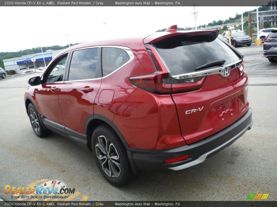 2020 Honda CR-V EX-L AWD Radiant Red Metallic / Gray Photo #8