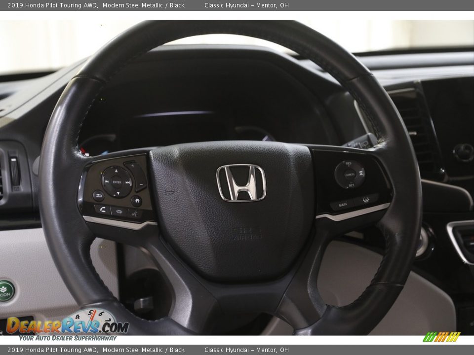 2019 Honda Pilot Touring AWD Modern Steel Metallic / Black Photo #7