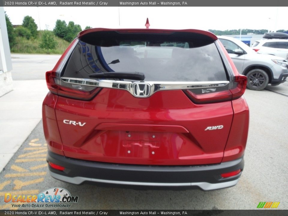 2020 Honda CR-V EX-L AWD Radiant Red Metallic / Gray Photo #9