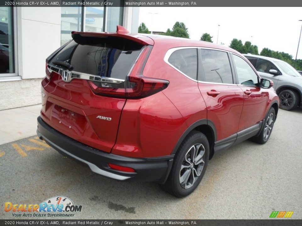 2020 Honda CR-V EX-L AWD Radiant Red Metallic / Gray Photo #10