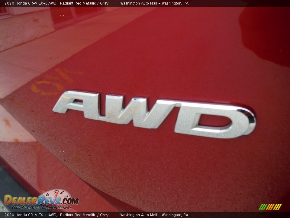 2020 Honda CR-V EX-L AWD Radiant Red Metallic / Gray Photo #11