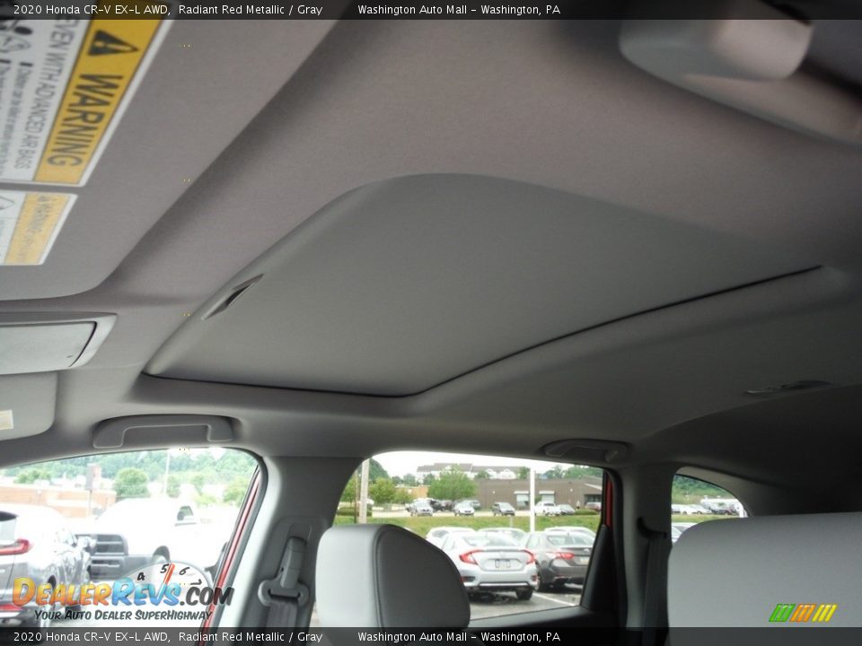 2020 Honda CR-V EX-L AWD Radiant Red Metallic / Gray Photo #12
