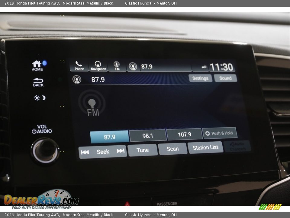 2019 Honda Pilot Touring AWD Modern Steel Metallic / Black Photo #12