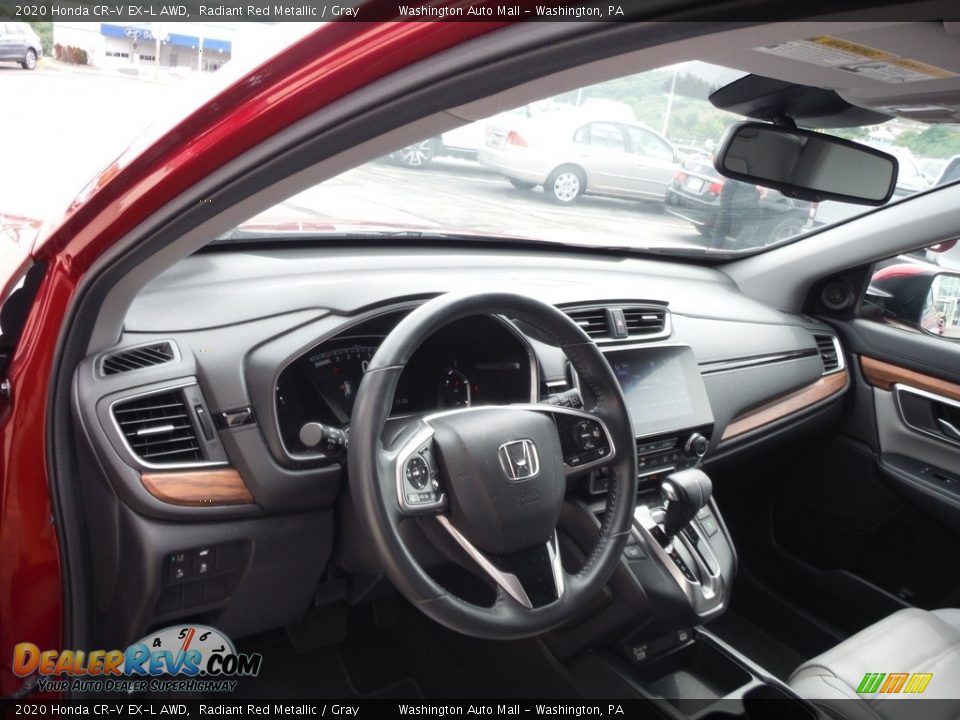 2020 Honda CR-V EX-L AWD Radiant Red Metallic / Gray Photo #13