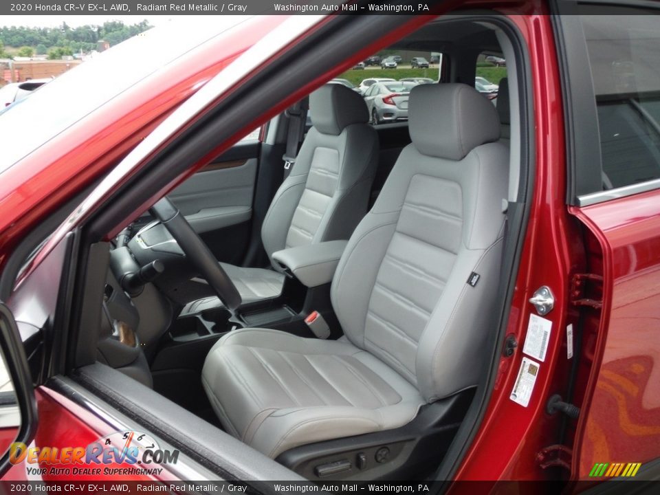 2020 Honda CR-V EX-L AWD Radiant Red Metallic / Gray Photo #14