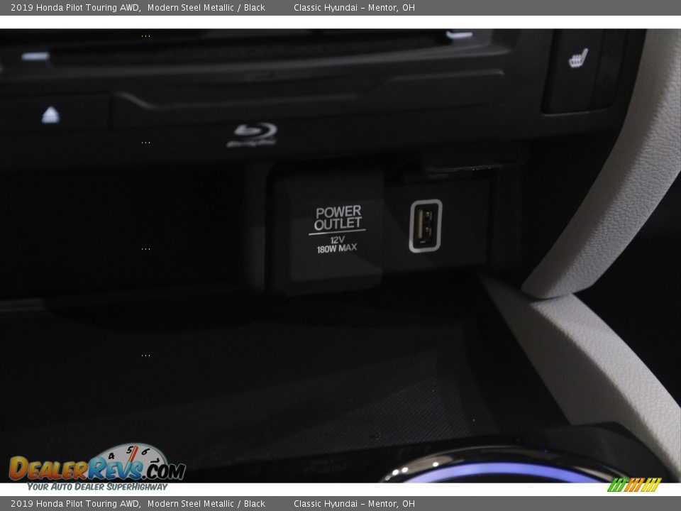 2019 Honda Pilot Touring AWD Modern Steel Metallic / Black Photo #14
