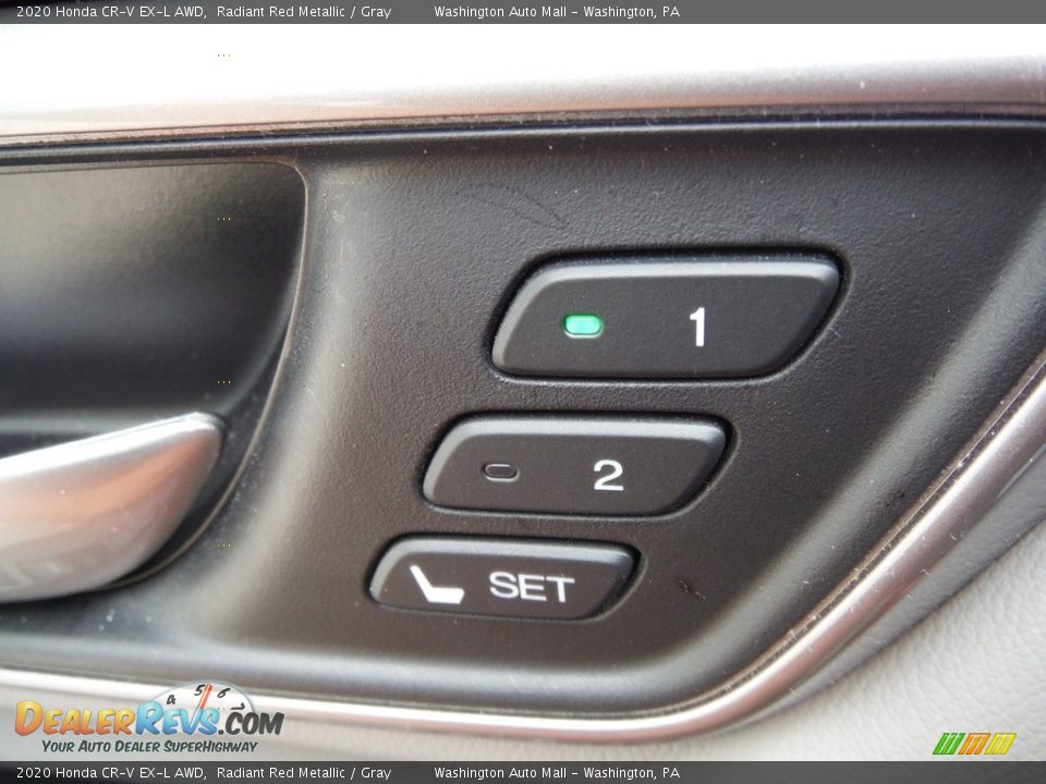 2020 Honda CR-V EX-L AWD Radiant Red Metallic / Gray Photo #16