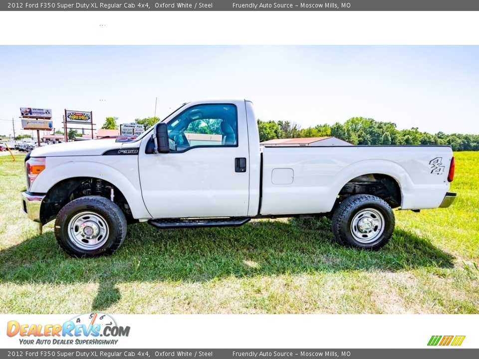 2012 Ford F350 Super Duty XL Regular Cab 4x4 Oxford White / Steel Photo #7