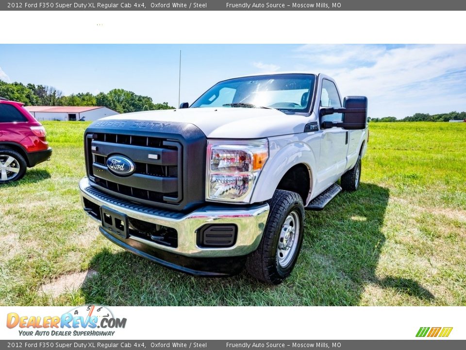 2012 Ford F350 Super Duty XL Regular Cab 4x4 Oxford White / Steel Photo #8