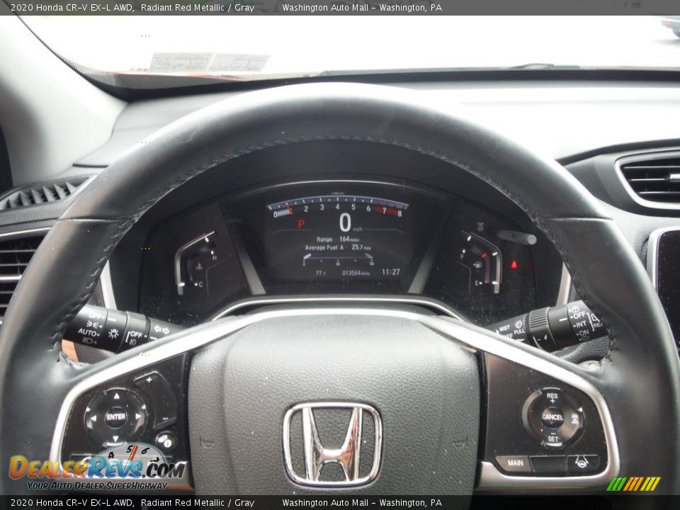 2020 Honda CR-V EX-L AWD Radiant Red Metallic / Gray Photo #25