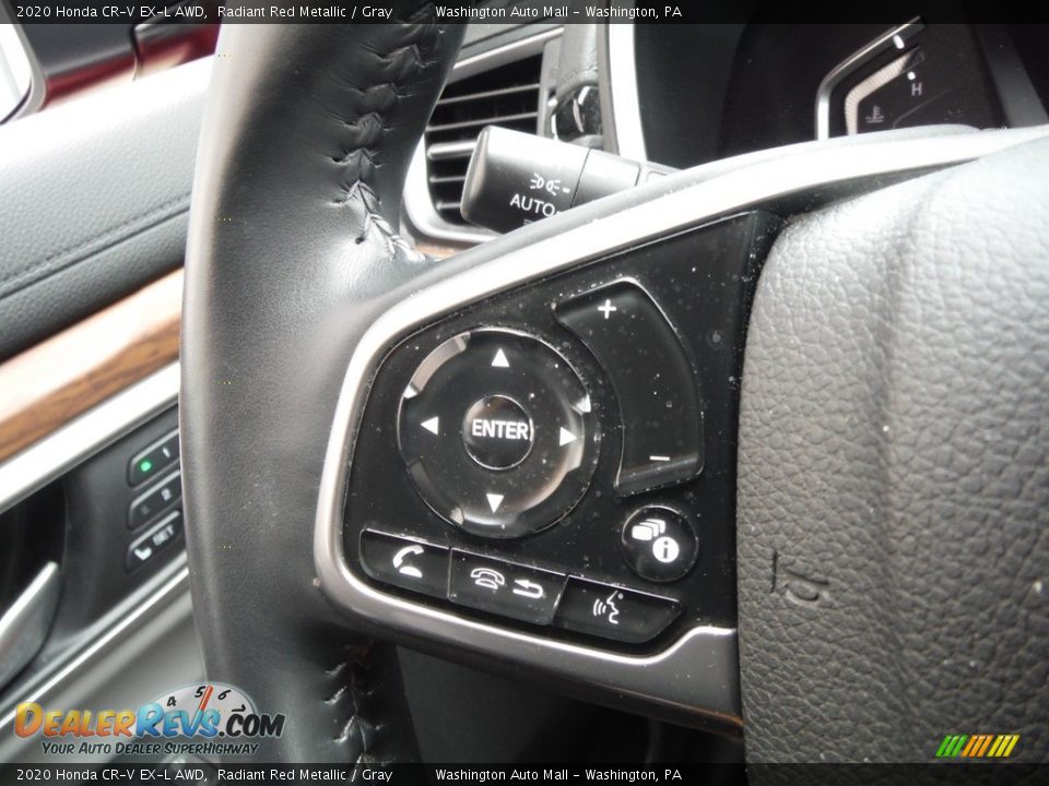 2020 Honda CR-V EX-L AWD Radiant Red Metallic / Gray Photo #26