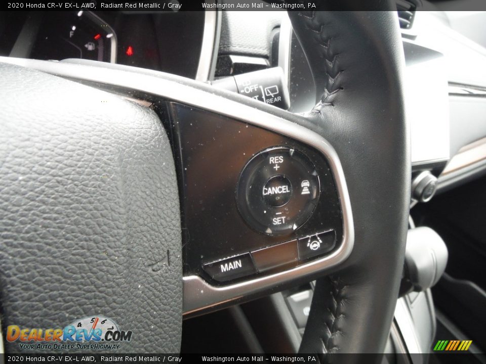 2020 Honda CR-V EX-L AWD Radiant Red Metallic / Gray Photo #27