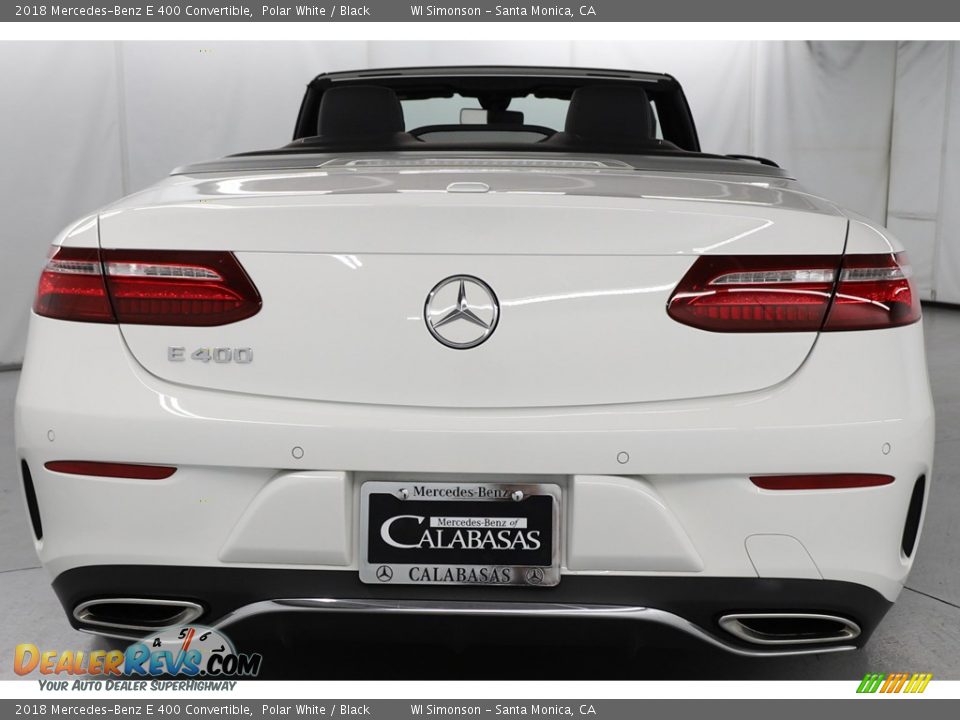 2018 Mercedes-Benz E 400 Convertible Polar White / Black Photo #8