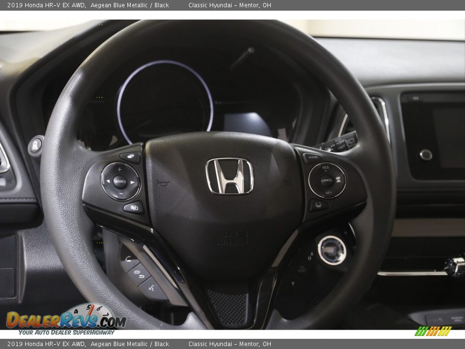2019 Honda HR-V EX AWD Aegean Blue Metallic / Black Photo #7