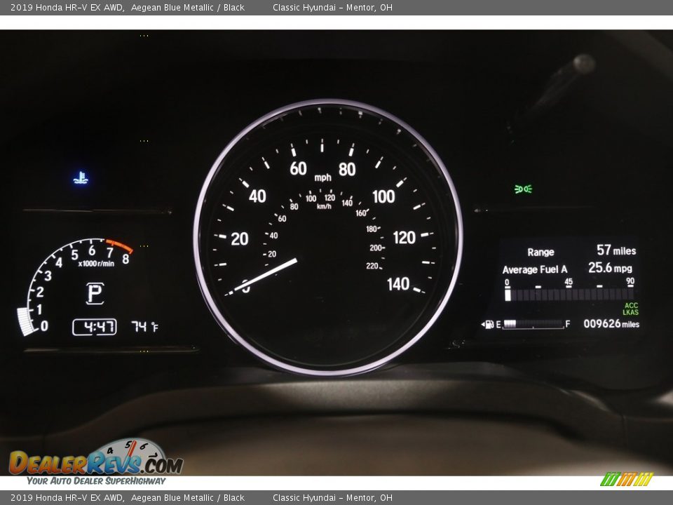 2019 Honda HR-V EX AWD Aegean Blue Metallic / Black Photo #8