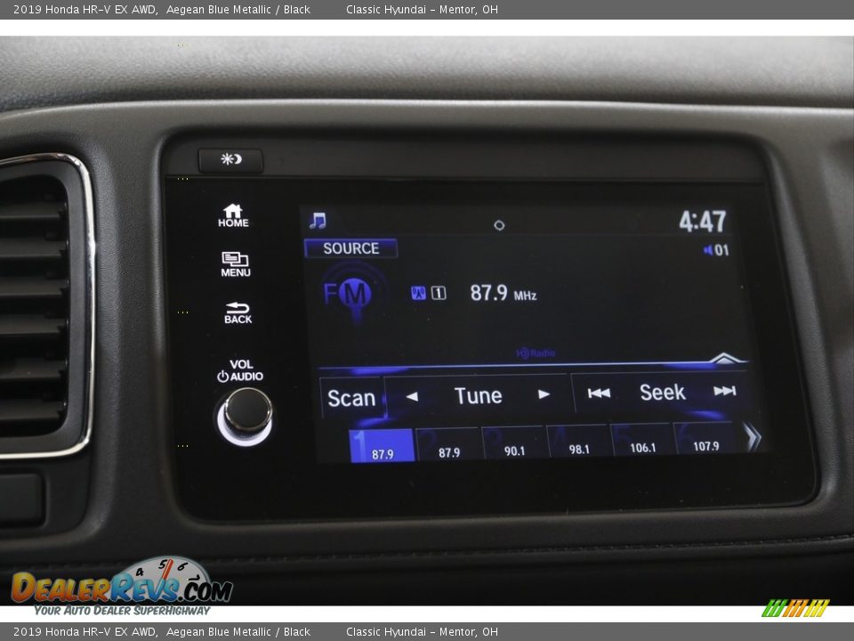 2019 Honda HR-V EX AWD Aegean Blue Metallic / Black Photo #10