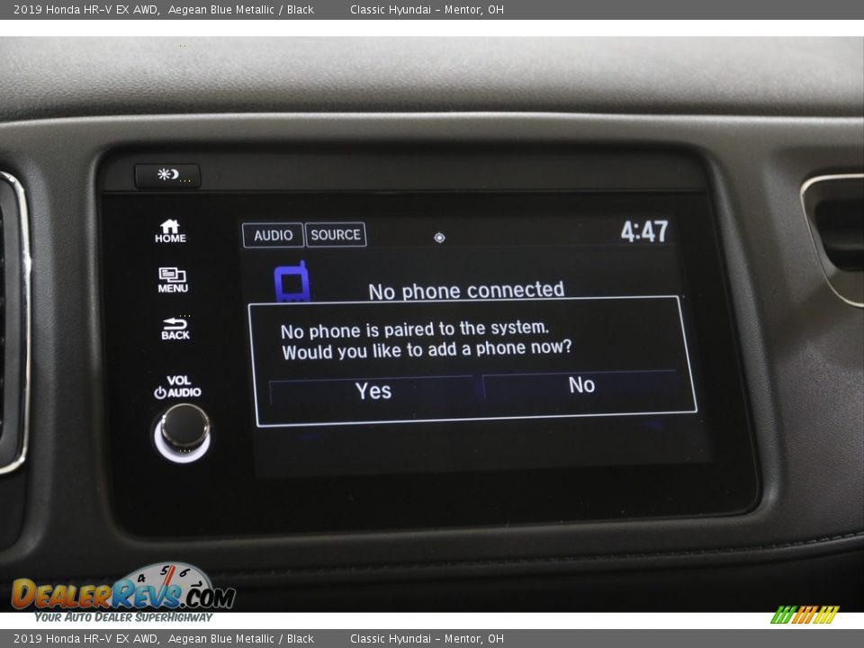 2019 Honda HR-V EX AWD Aegean Blue Metallic / Black Photo #11