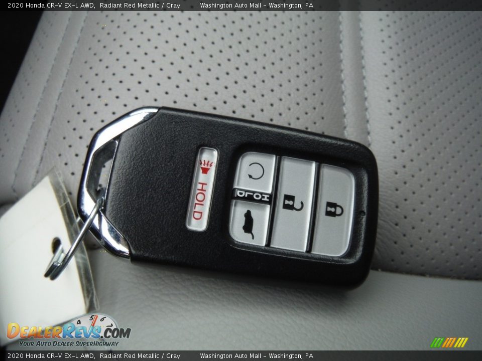 2020 Honda CR-V EX-L AWD Radiant Red Metallic / Gray Photo #33