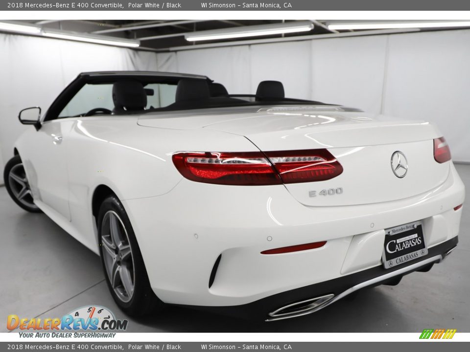 2018 Mercedes-Benz E 400 Convertible Polar White / Black Photo #14