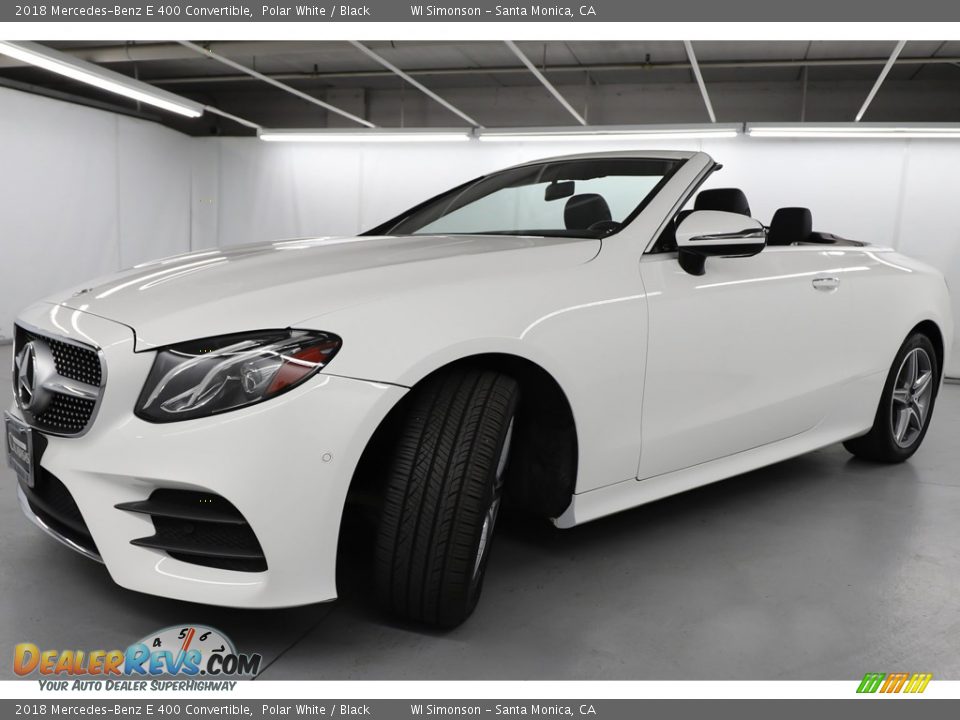 2018 Mercedes-Benz E 400 Convertible Polar White / Black Photo #15